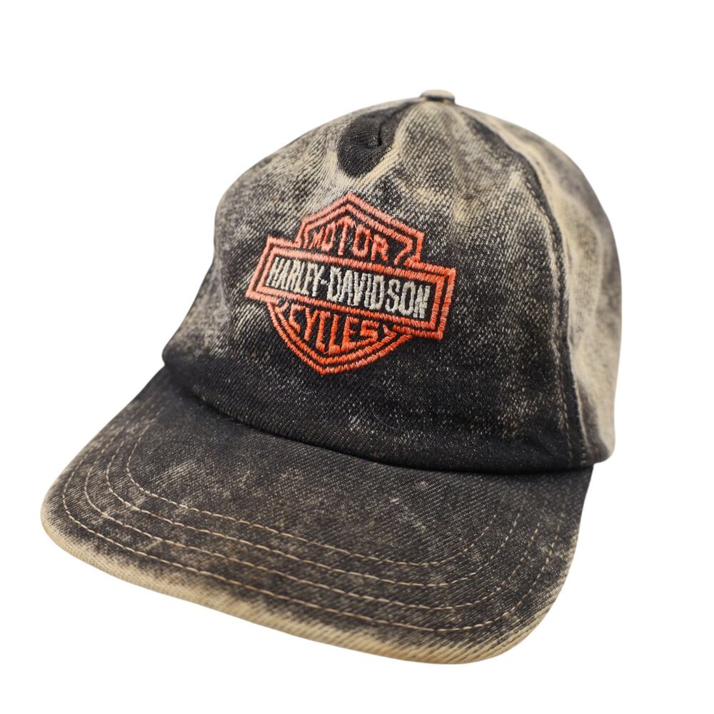 Vintage Harley Davidson Faded USA Made Logo Fitted Cap